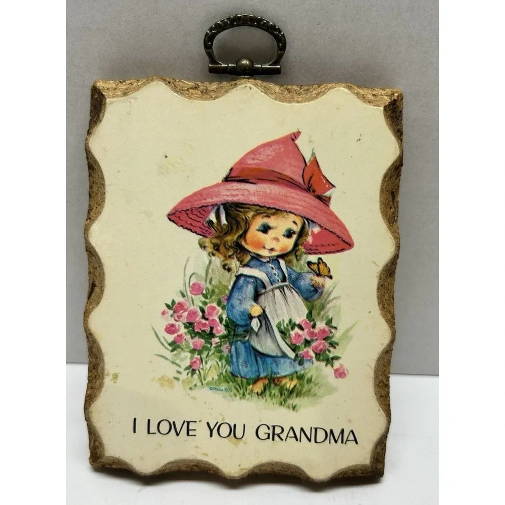 Vtg Wall Decor Hanging Plaque